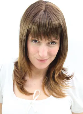 Produktbild von WIG ME UP Perücke braun fransiger Pony 3003-30H144