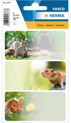Produktbild von HERMA Rodents, 9 Stück(e), Mehrfarbig