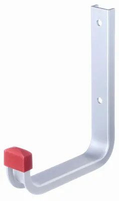 Zdjęcie produktu dla Alberts 856809 Hak ścienny, kątowy, aluminiowy, głębokość 115 mm, wysokość 140 mm, zestaw 10 szt