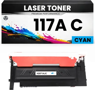 Produktbild von 2 x XXL Toner 117A C Cyan für HP kompatibel  W2071A Premium Alternative  für HP color Laser 150, HP color Laser MFP 178series, 179series