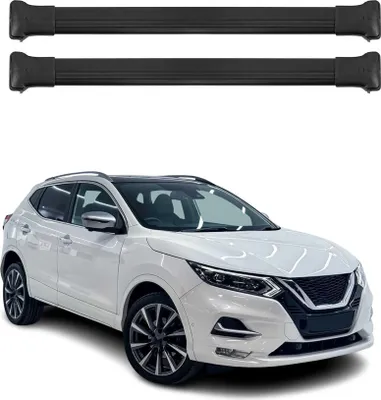Immagine prodotto di Barre portatutto trasversali per Nissan Qashqai 2014-2021 Nero Alluminio