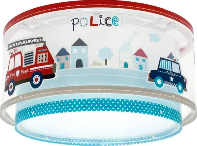 Produktbild von Deckenleuchte Polizei und Feuerwehrmänner mit 2 Lichtern
