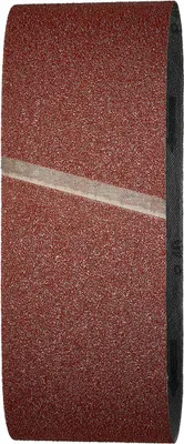 Produktbild von wolfcraft GmbH 3 Gewebe-Schleifbänder, Schleifgurt, Metall, Holz, Baumwollgewebe, Korund, Braun, Rechteckig