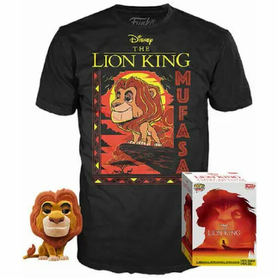 Produktbild von Figurka Funko Pop! Disney Król Lew Mufasa - Set & Tee Premium Vinyl