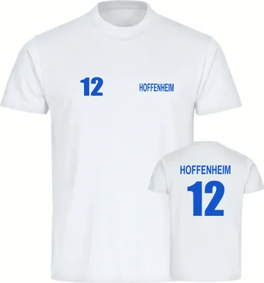 Produktbild von multifanshop Herren T-Shirt - Hoffenheim - Trikot Nummer 12, weiß, Größe S