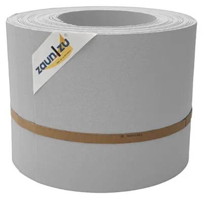 Produktbild von Sichtschutzstreifen zaun|zu PREMIUM 10x Einzelstreifen 2,55m für Doppelstabzaun Lichtgrau,10x 2,55m