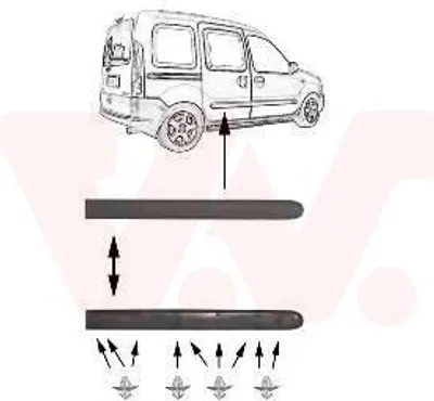 Image de VAN Wezel | Baguette décorative/de protection, porte (4310426)