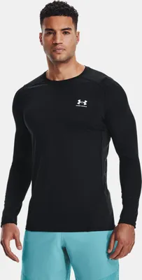 Produktbild von Under Armour HeatGear Tailliertes Langarm-Oberteil, Schwarz L