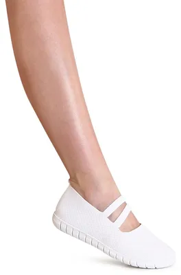 Produktbild von topschuhe24 3082 Damen Halbschuhe Sportliche Ballerina, Farbe:Weiß, Größe:38 EU