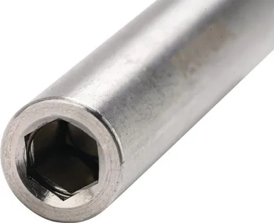 Zdjęcie produktu dla Uchwyt do klucza nasadowego 1/4" F 6,3 1/4" C 6,3 z magnesem i pierścieniem zabezpieczającym, długość 75 mm