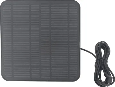 Imagen del producto de Panel solar para cámara Ring de 12W, con carga rápida, resistente al agua (IP65) y ajustable, para montaje en pared. Compatible con las cámaras Ring Spotlight, Stick Up Cam y baterías. Color: