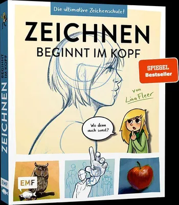 Produktbild von Zeichnen beginnt im Kopf - Die ultimative Zeichenschule von YouTube-Zeichnerin LinaFleer