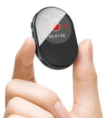 Produktbild von 128GB Diktiergerät sprachaktiviert, Voice Recorder mit KI Rauschunterdrückung, Passwortschutz und MP3