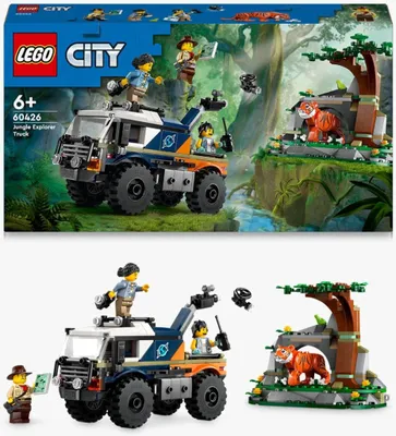 Obrázok produktu pre LEGO City Terénne vozidlo na prieskum džungle, Stavebnica, 6 rok / roky, Plast, 314 kusov, 522 g