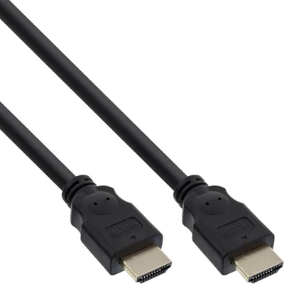 Image de InLine® 17607P Câble HDMI, HDMI High Speed, prise/prise, contacts dorés, noir, 7,5m