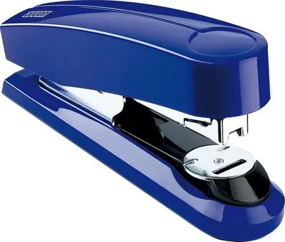 Produktbild von Famanu Heftmaschine für 50 Blätter - Flachheftend mit 200 Heftklammern - Blau