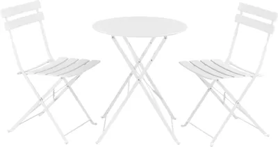 Produktbild von Bistroset 'Caprile' 3-tlg. klappbar Stahl Weiß