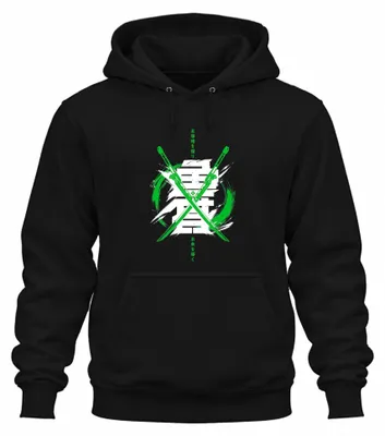 Produktbild von 主導権を握り 未来を導く Cyberpunk Katana Samurai Japan Y2K Otaku Hoodie Kapuzenpullover, Schwarz, L