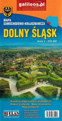 Produktbild von Niederschlesien / Woiwodschaft Niederschlesien. Straßen- und Sehenswürdigkeitenkarte. Galileos