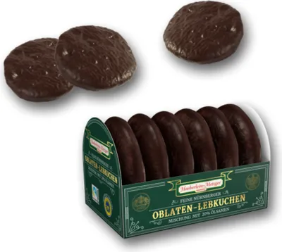 Obrázek produktu pro Haeberlein jemné perníkové oplatky v čokoládě 200g