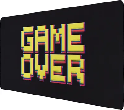 Produktbild von Pixel Game Over Schreibtischunterlage 69x31cm XXL Mauspad