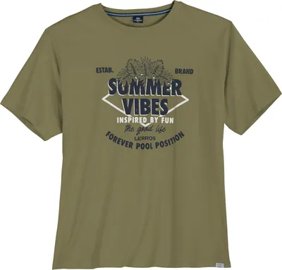 Produktbild von Lerros XXL T-Shirt beige Frontprint Summer Vibes