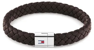 Produktbild von Tommy Hilfiger - 2790330 - Armband - Herren - Leder - dunkelbraun - 19cm - Casual