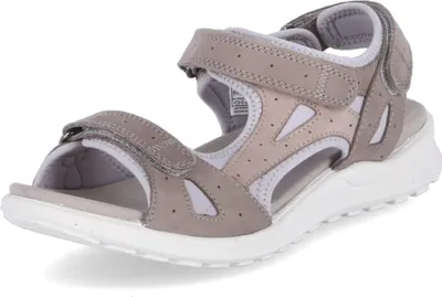 Produktbild von Legero Damen Sandale Siris, sportlich, Nubukleder Grau, Gr. 37, Weite Normal, 3 Klettverschlüsse, anatomisches Fußbett, 3 cm Keilabsatz, Leicht