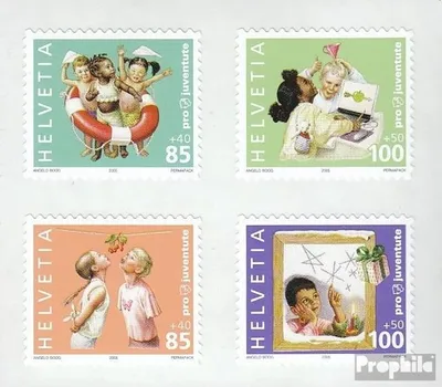 Produktbild von Briefmarken Schweiz 2005 Mi 1941-1944Fb Folienblatt (kompl.Ausg.) postfrisch Pro Juventute