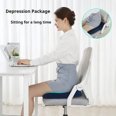 Produktbild von STUNQ® Ergonomisches Memory Foam Sitzkissen – Anti-Hämorrhoiden Steißbeinkissen für Büro & Auto