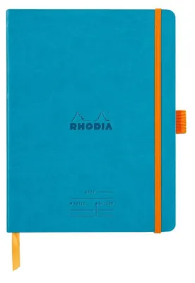 Zdjęcie produktu dla Rhodia Meeting A5+ 80 arkuszy 90 g turkusowy