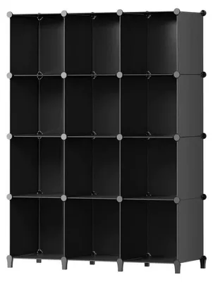 Obrázok produktu pre Hogler 3881 Variabilný regálový systém 12 modulov, 92 x 129 x 32 cm, čierny