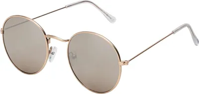 Produktbild von Damen Herren Sonnenbrille Rund Form Verspiegelt 80er Modern Urlaub Strand 30568 Braun