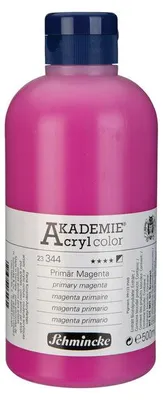 Produktbild von Schmincke AKADEMIE Acryl color Acrylfarbe 500 ml - 344 Primärmagenta