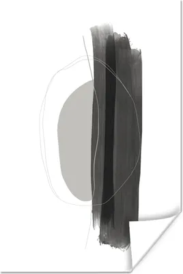 Produktbild von MuchoWow® Poster Abstrakt - Malerei - Minimalismus 40x60 cm - Plakate für die Wand - Poster Babyzimmer