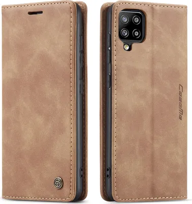 Produktbild von Samsung Galaxy A42 5G Hülle, LaimTop Retro Kunstledertasche mit Standfunktion Schutzhülle für Samsung Galaxy A42 5G Braun