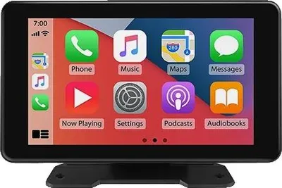 Zdjęcie produktu dla Monitor multimedialny do samochodu, bezprzewodowy CarPlay, bezprzewodowy Android Auto, 7-calowy Carplay