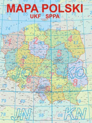 Obrázek produktu pro Mapa Polska s okresy