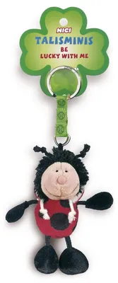 Produktbild von NICI Plüschanhänger Talisminis Marienkäfer 7cm