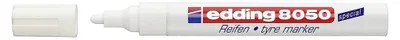 Image de Edding 8050 pointe ogive blanche 1pc Marqueur indélébile (4-8050-1-4049)