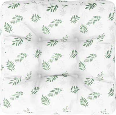 Produktbild von vidaXL Palettenkissen Blattmuster 50x50x12 cm Stoff
