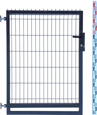 Zdjęcie produktu dla FURTKA 130cm antracyt grafit PANELOWA RAL7016 ogrodzeniowa 133cm