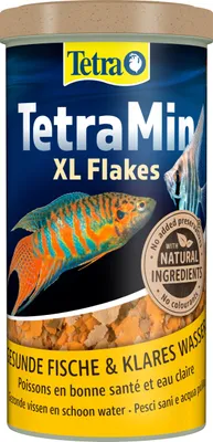 Obrázek produktu pro TetraMin XL vločky - krmivo ve formě vloček pro větší okrasné ryby, vyvážená směs pro zdravé ryby a čistou vodu, 1 litrová plechovka