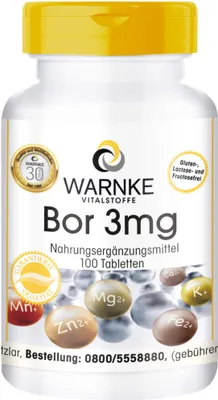 Immagine prodotto di Warnke Boro 3 mg compresse, 100 compresse