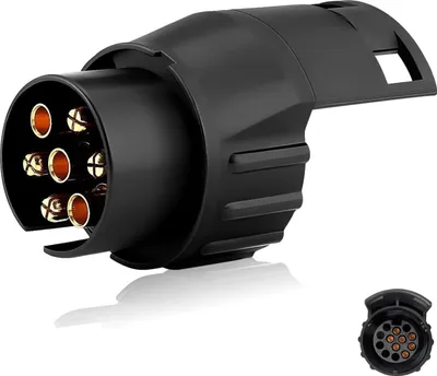 Produktbild von Adapter Anhänger 7 Polig für PKW LKW Wohnwagen Wohnmobil Anhängerkupplung Anhängeradapter (1 Stück)