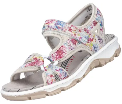 Image de Rieker Damen Trekking Sandalen Bunt