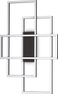 Produktbild von Ideal lux FRAME PL CERCHIO Wandleuchte Deckenleuchte in rechteckigem Design Struktur Schwarz