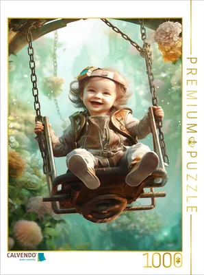 Produktbild von CALVENDO Puzzle Schaukelspaß | 1000 Teile Lege-Größe 64x48cm Foto-Puzzle für glückliche Stunden