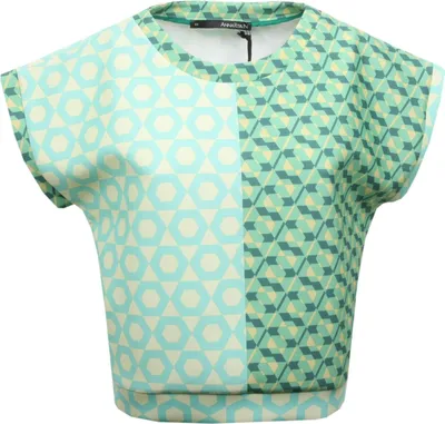Produktbild von B6528 ANNARITA N teal/gelb t-shirt Frau