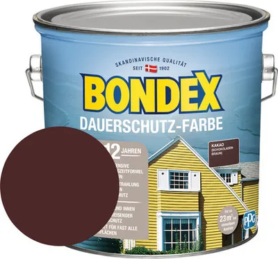 Produktbild von BONDEX Holzfarbe-Dauerschutzfarbe schokobraun 2,5 L
